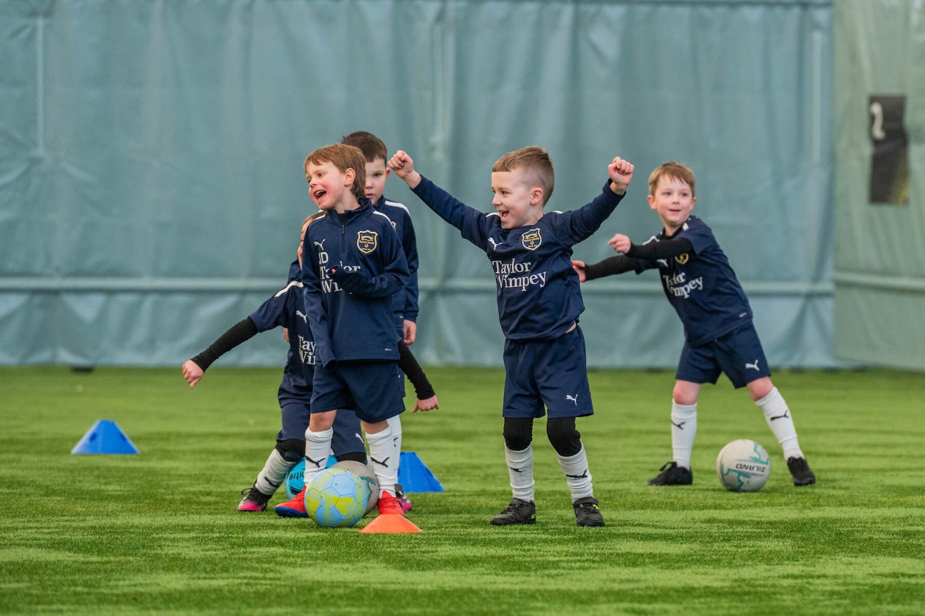 Members of Ratho United 2018’s football team 