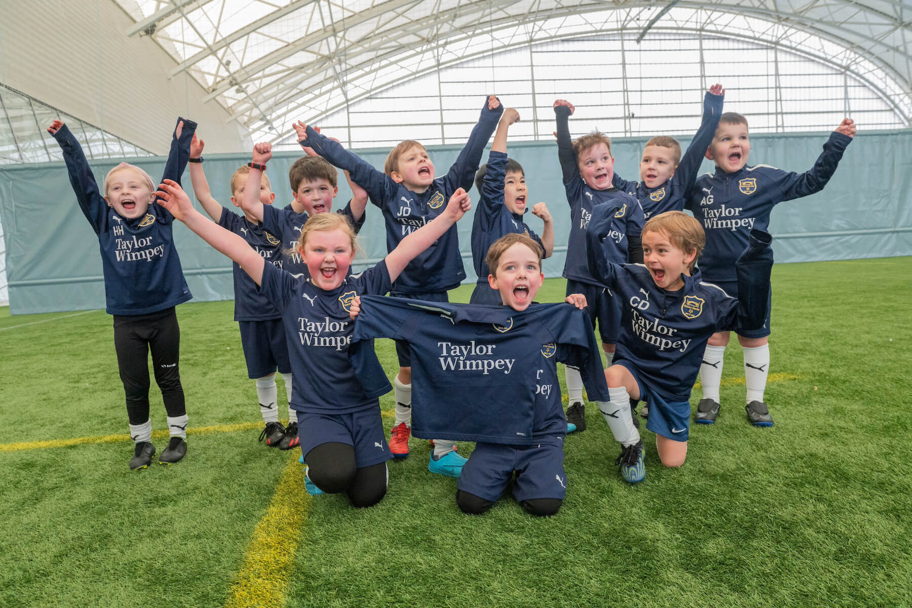 Members of Ratho United 2018’s football team 