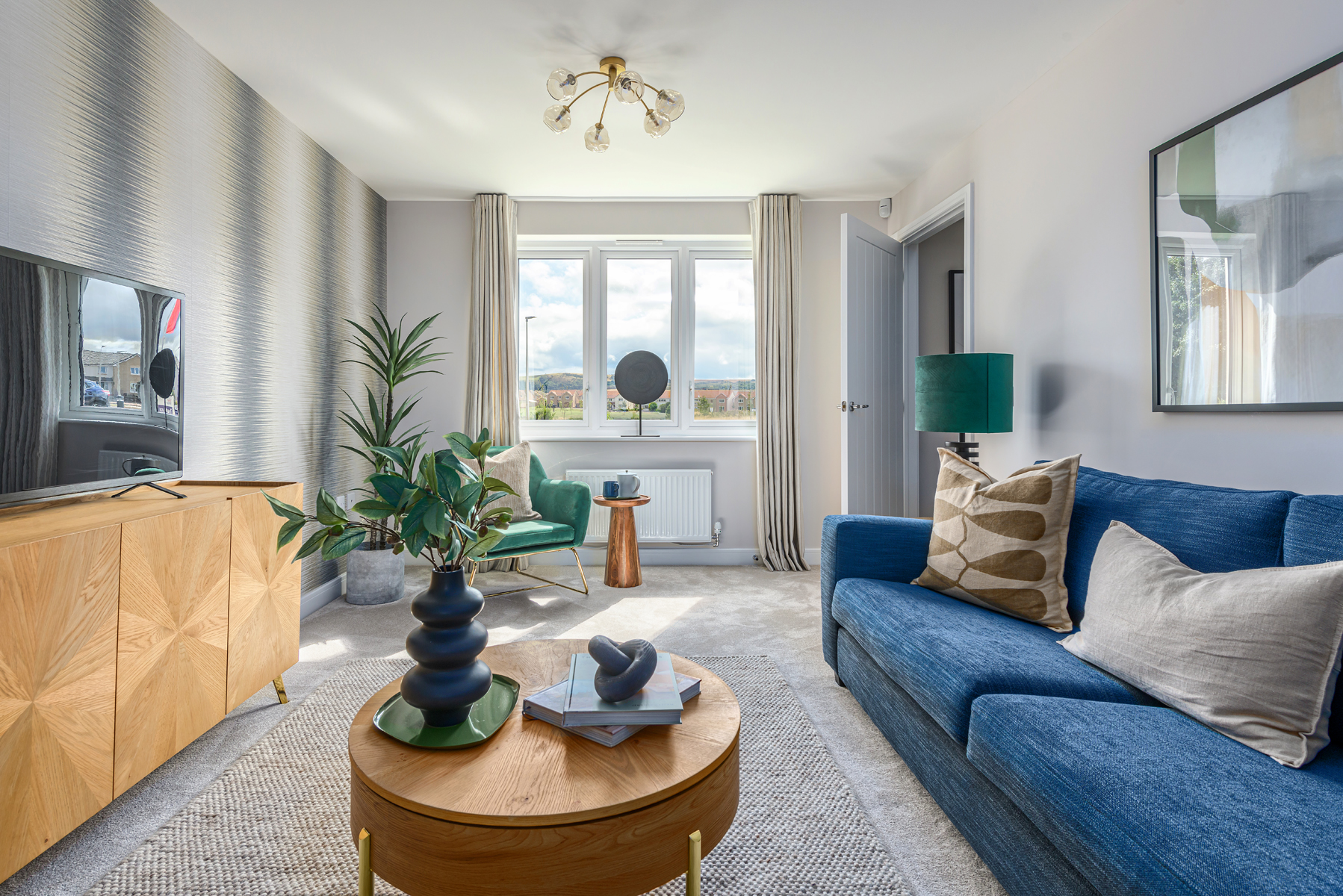 The Geddes living room