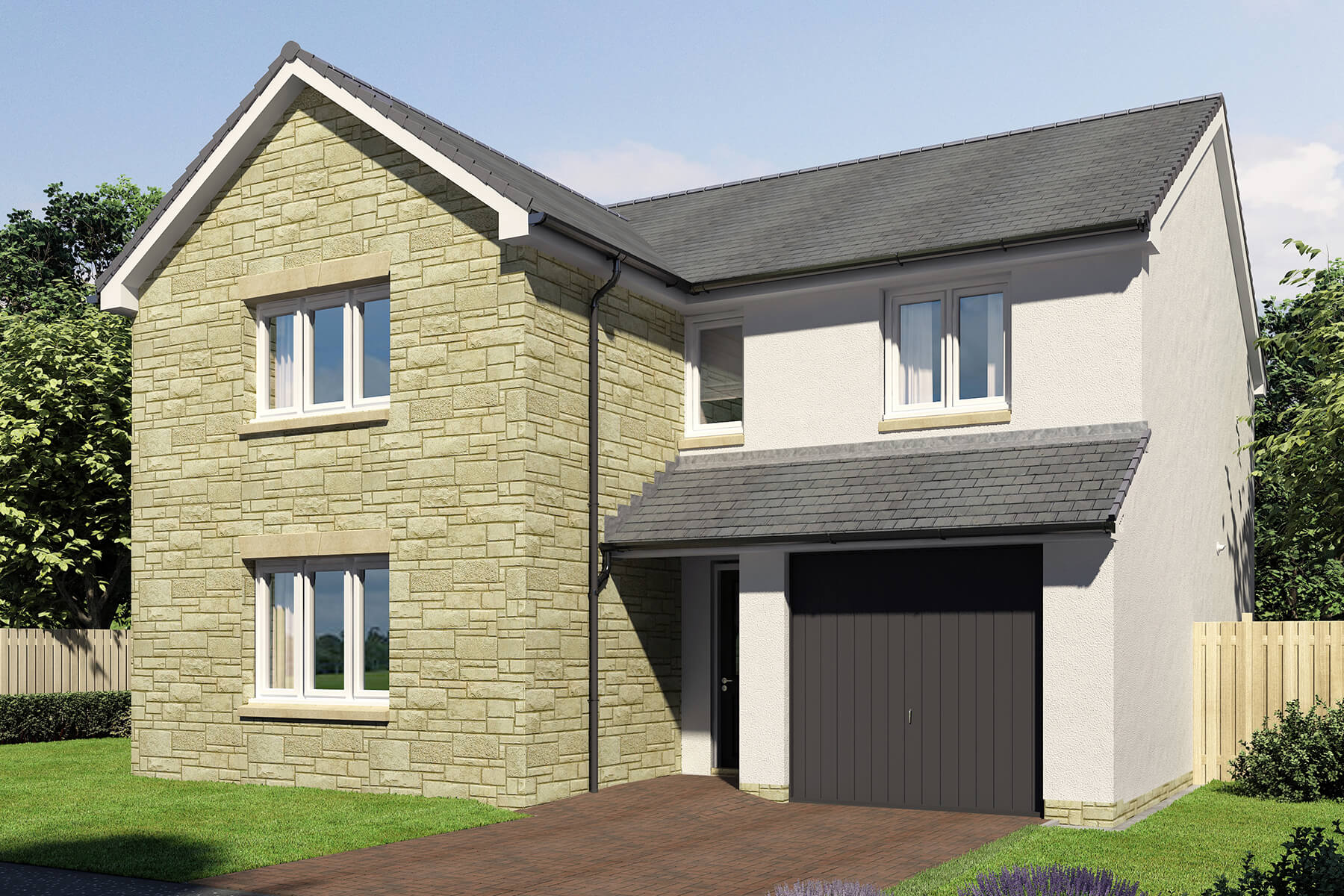 Greenlaw Mains Maxwell 4 bedroom home new build CGI