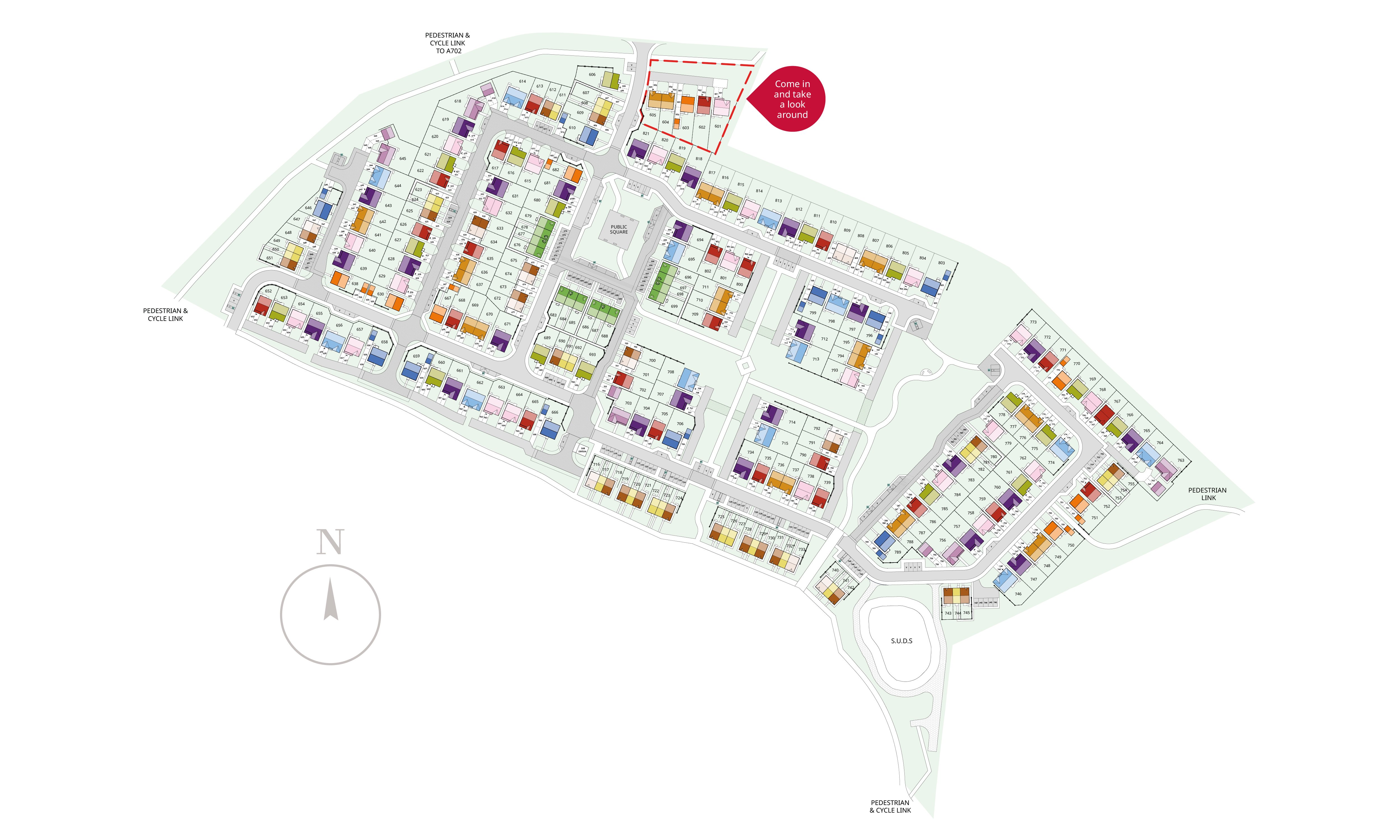 Greenlaw Mains development layout