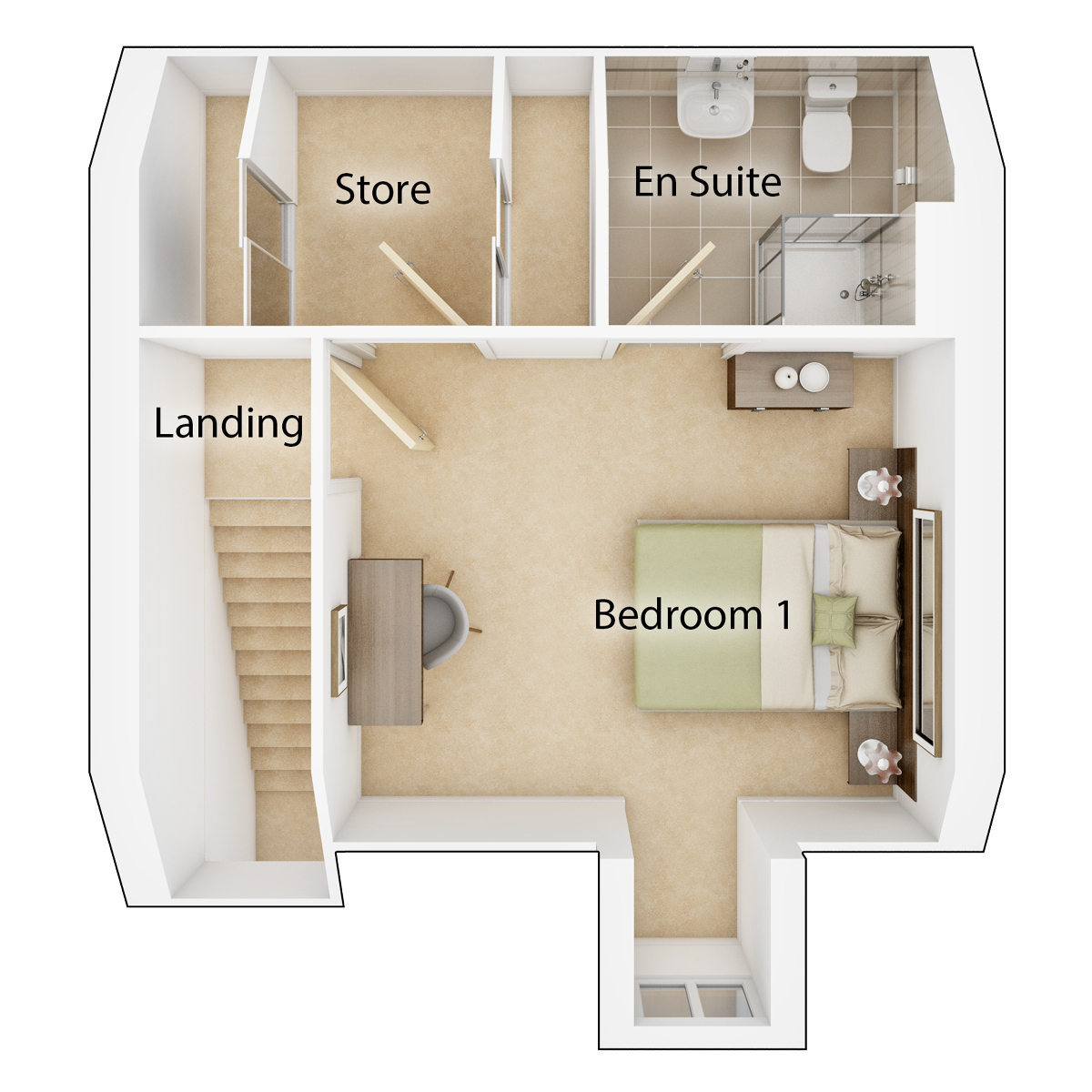 The Dunlop second floor floor plan