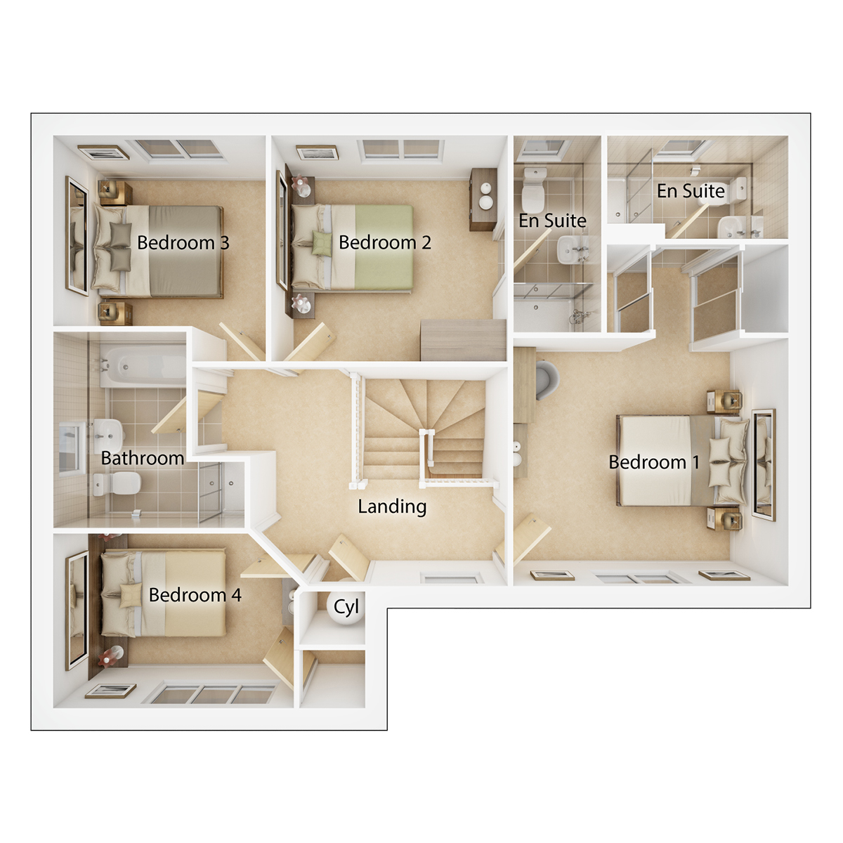The Monro first floor floor plan