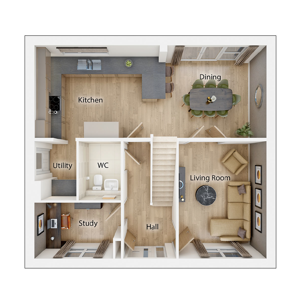 The Rightford Ground Floor Plan