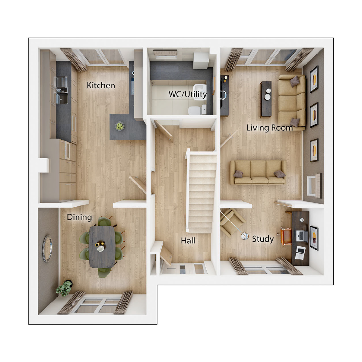 The Shilford Ground Floor Plan