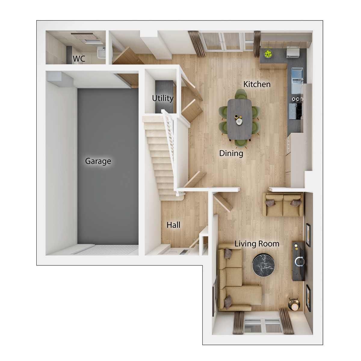 The Corkham Ground Floor Plan