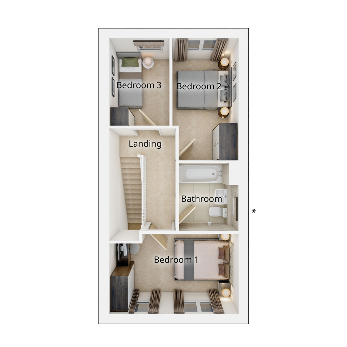 The Ambleford First Floor Plan
