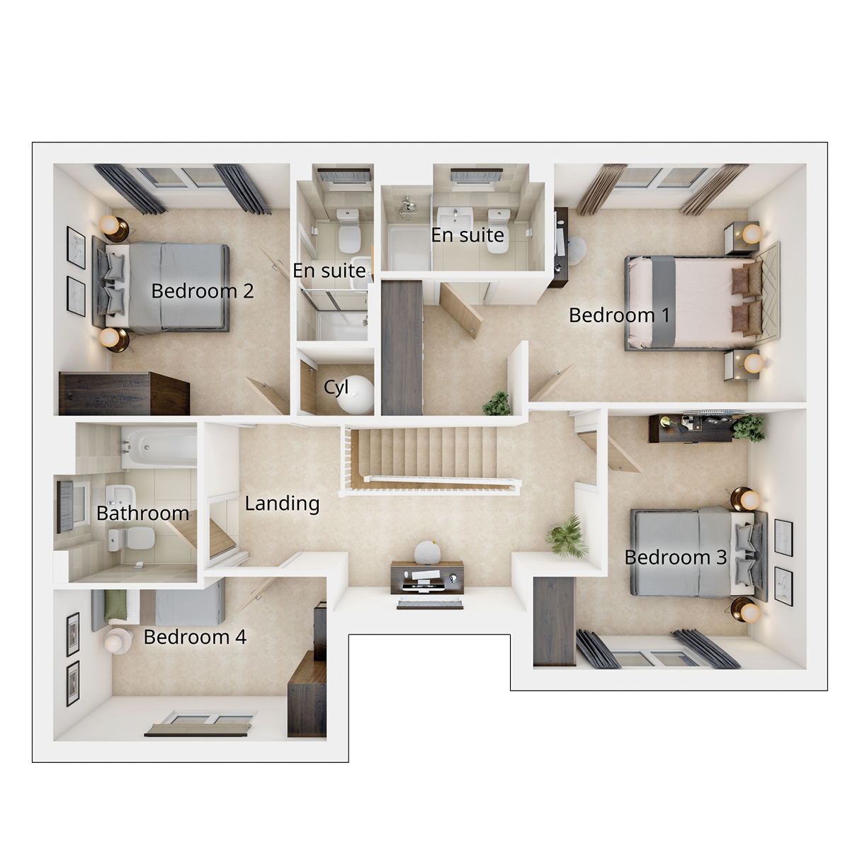 The Raynford floor plan
