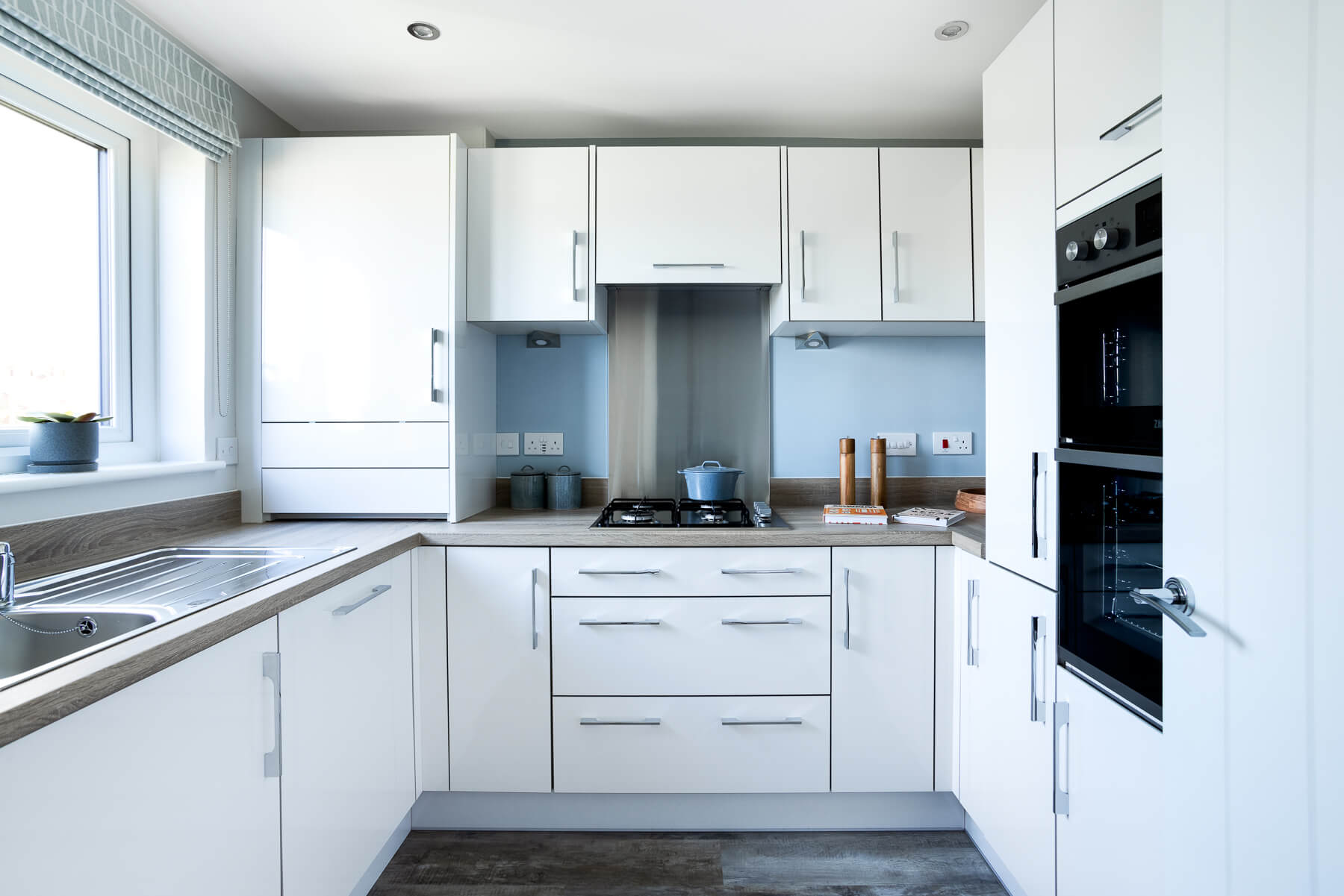 The kitchen in the Baxter home