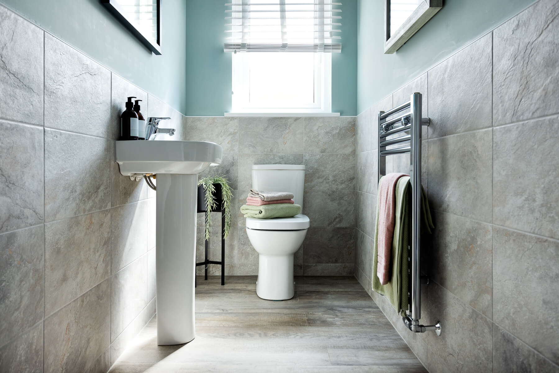 Downstairs toilet in the Baxter home