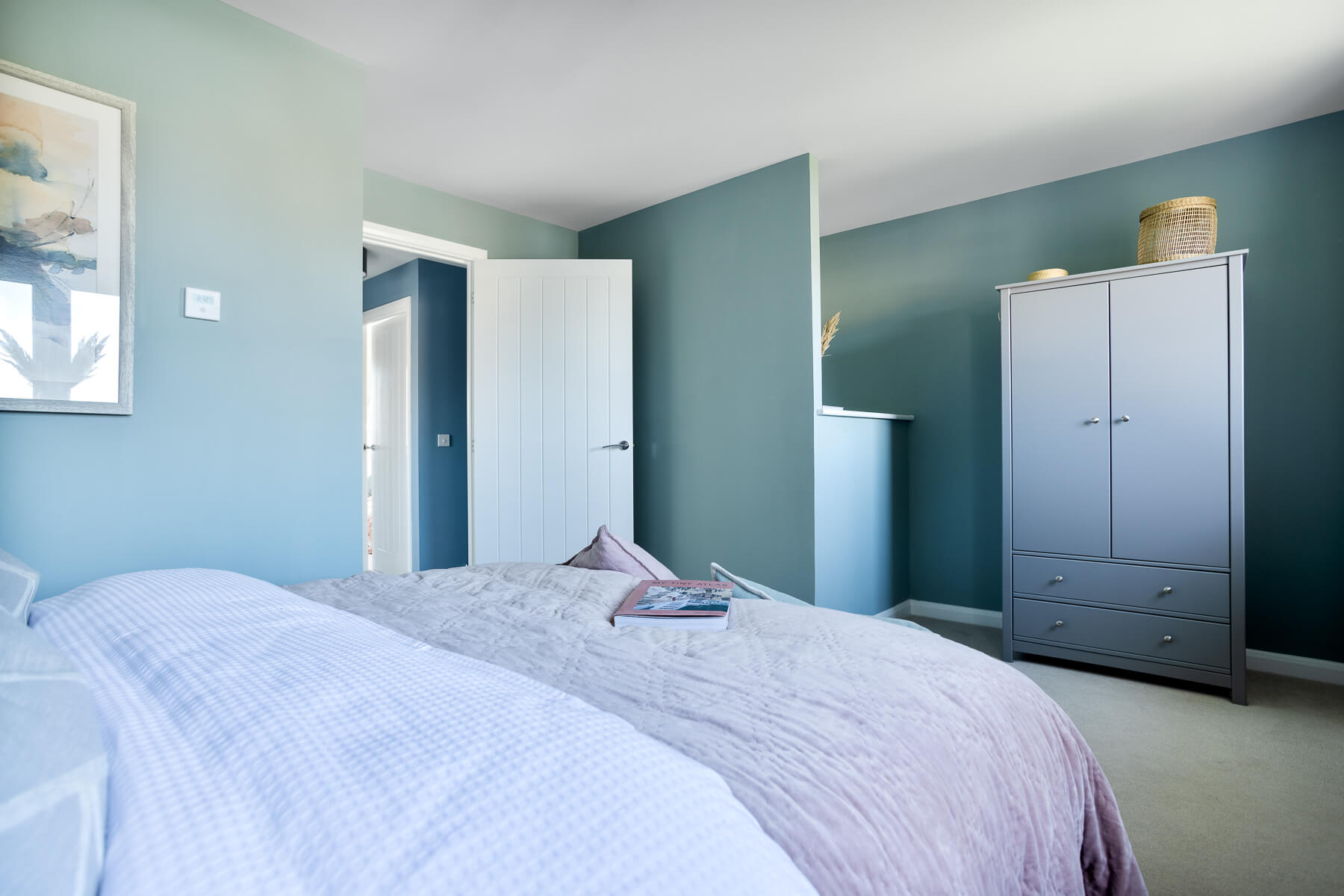 Bedroom one in the Baxter home