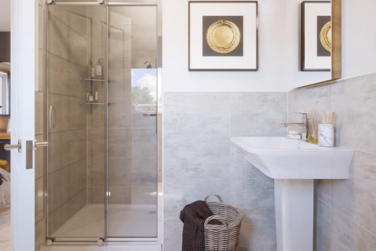 En suite in the Chalmers home