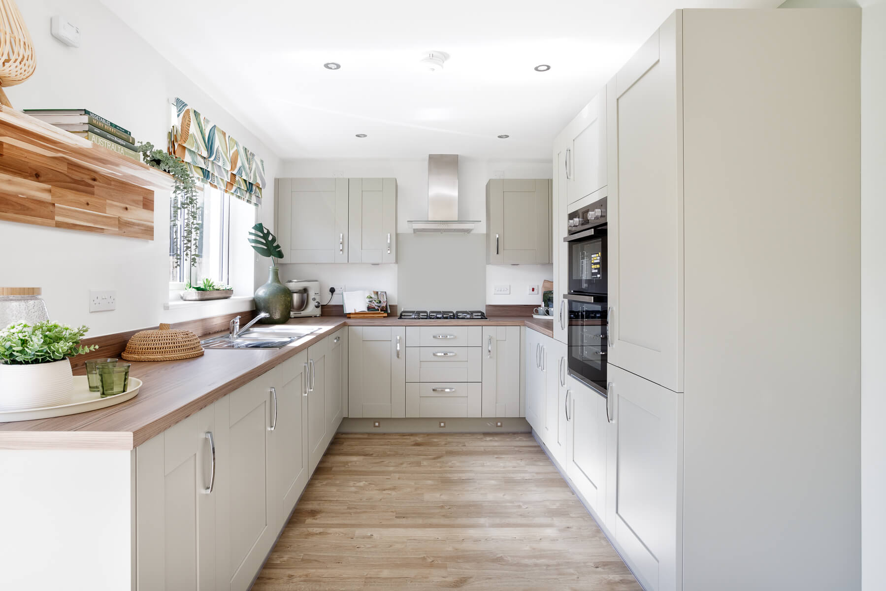 The kitchen in the Fraser home