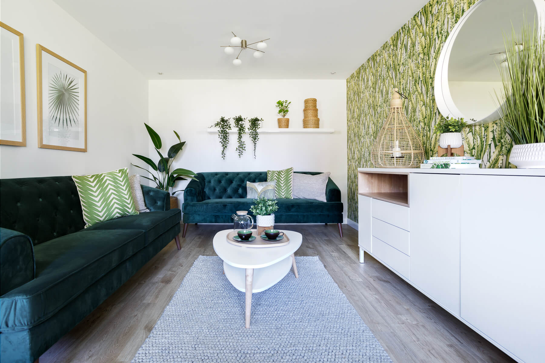 The lounge in the Fraser home