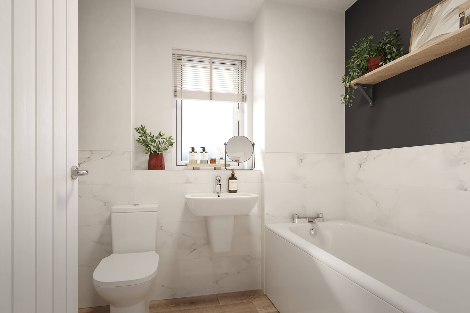 An example of the Raynford family bathroom