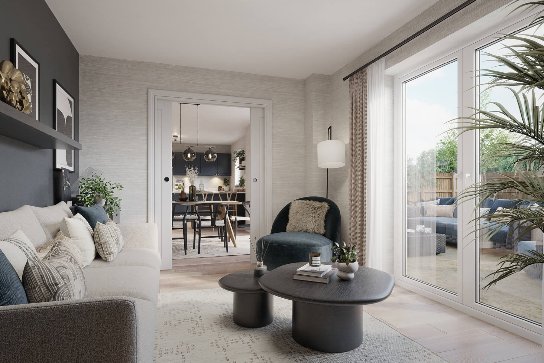 An example of the Raynford family room
