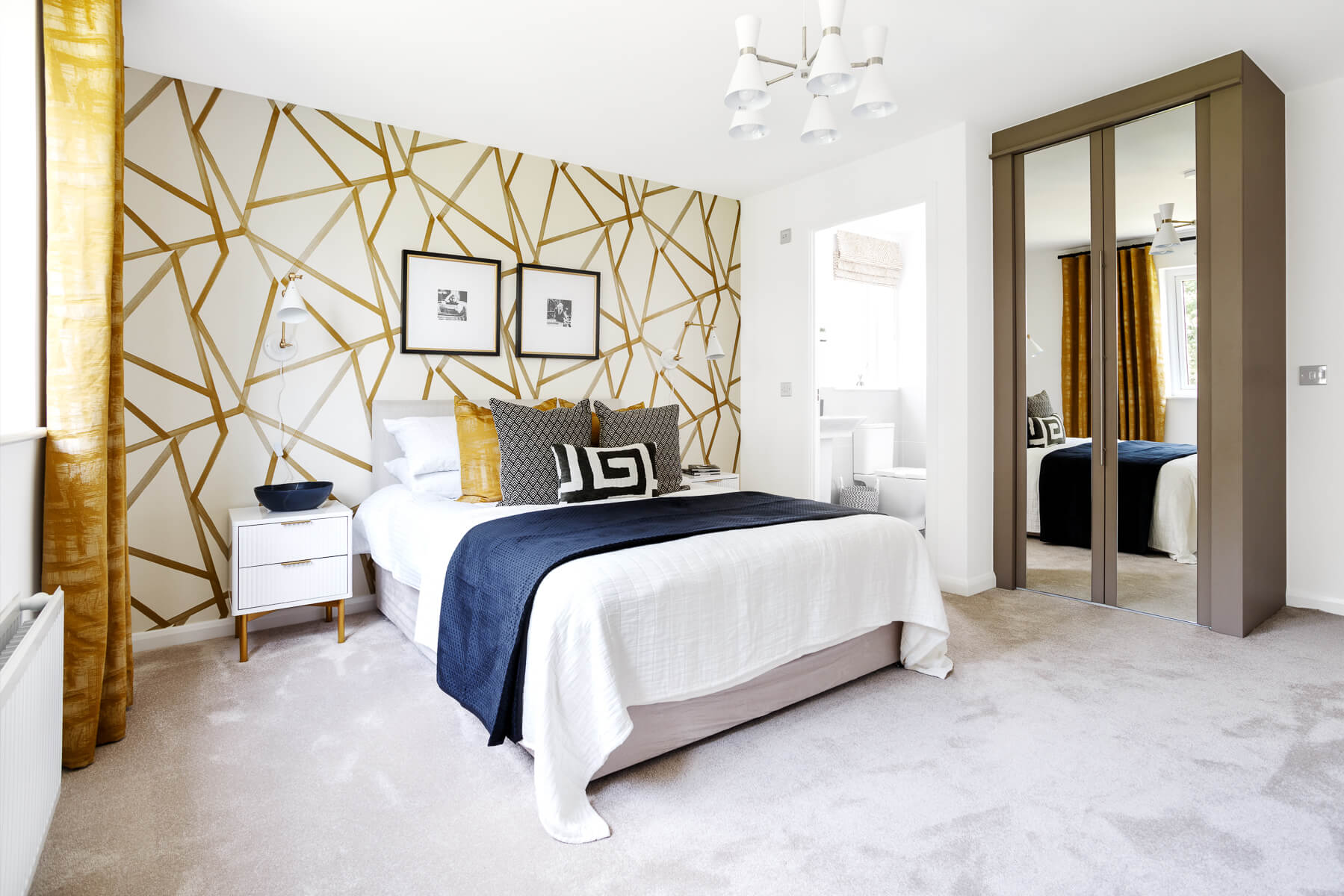 Bedroom two in the Wallace home