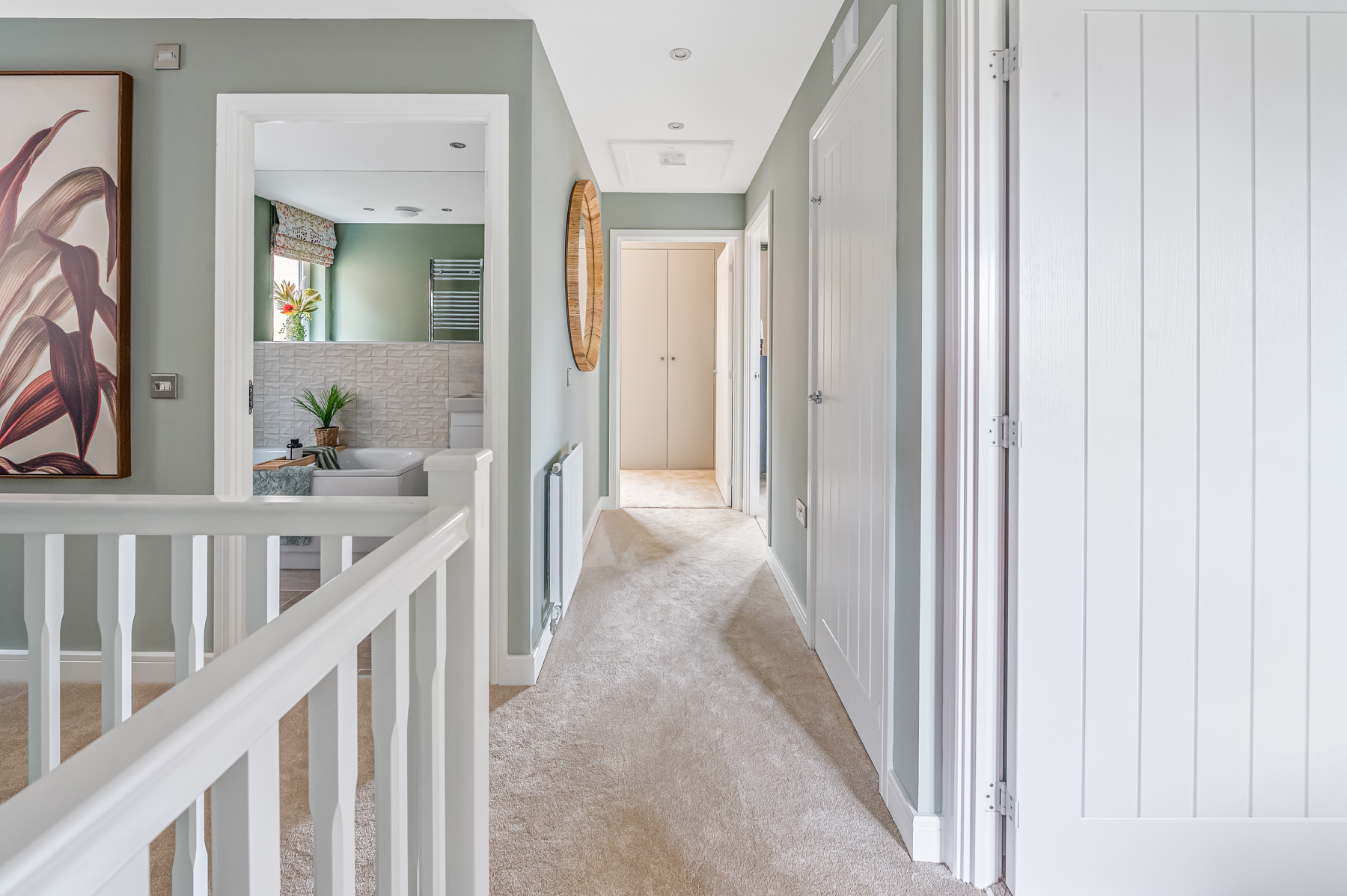 The landing in The Douglas home