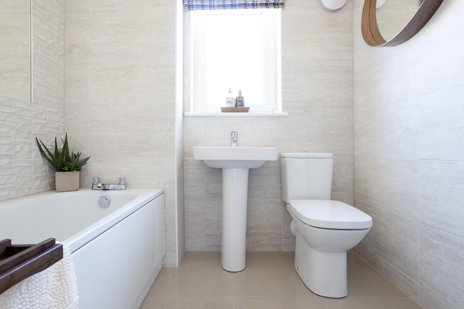 Bathroom in the Hume home
