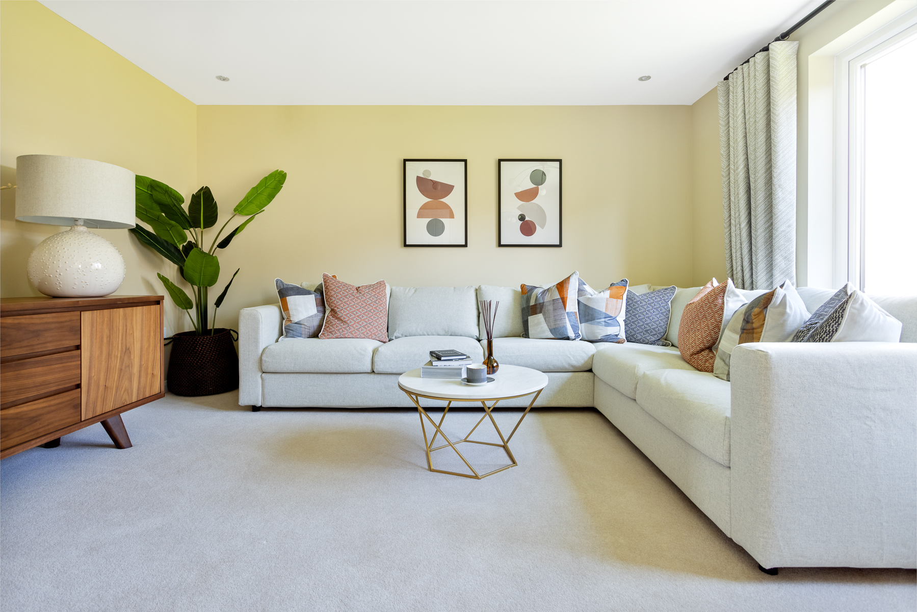 The lounge in the Hume home