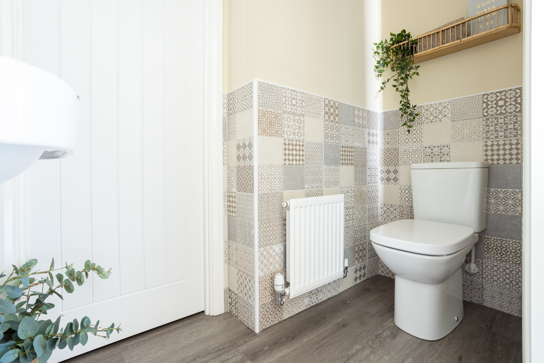 Downstairs toilet in the Hume home