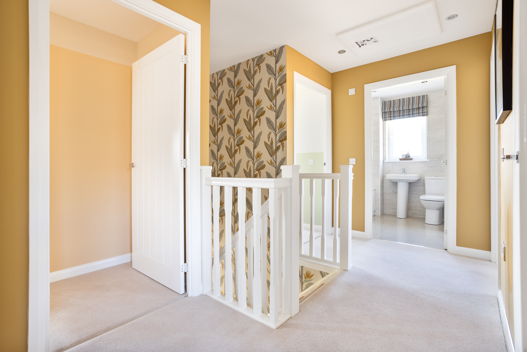 The landing in the Hume home