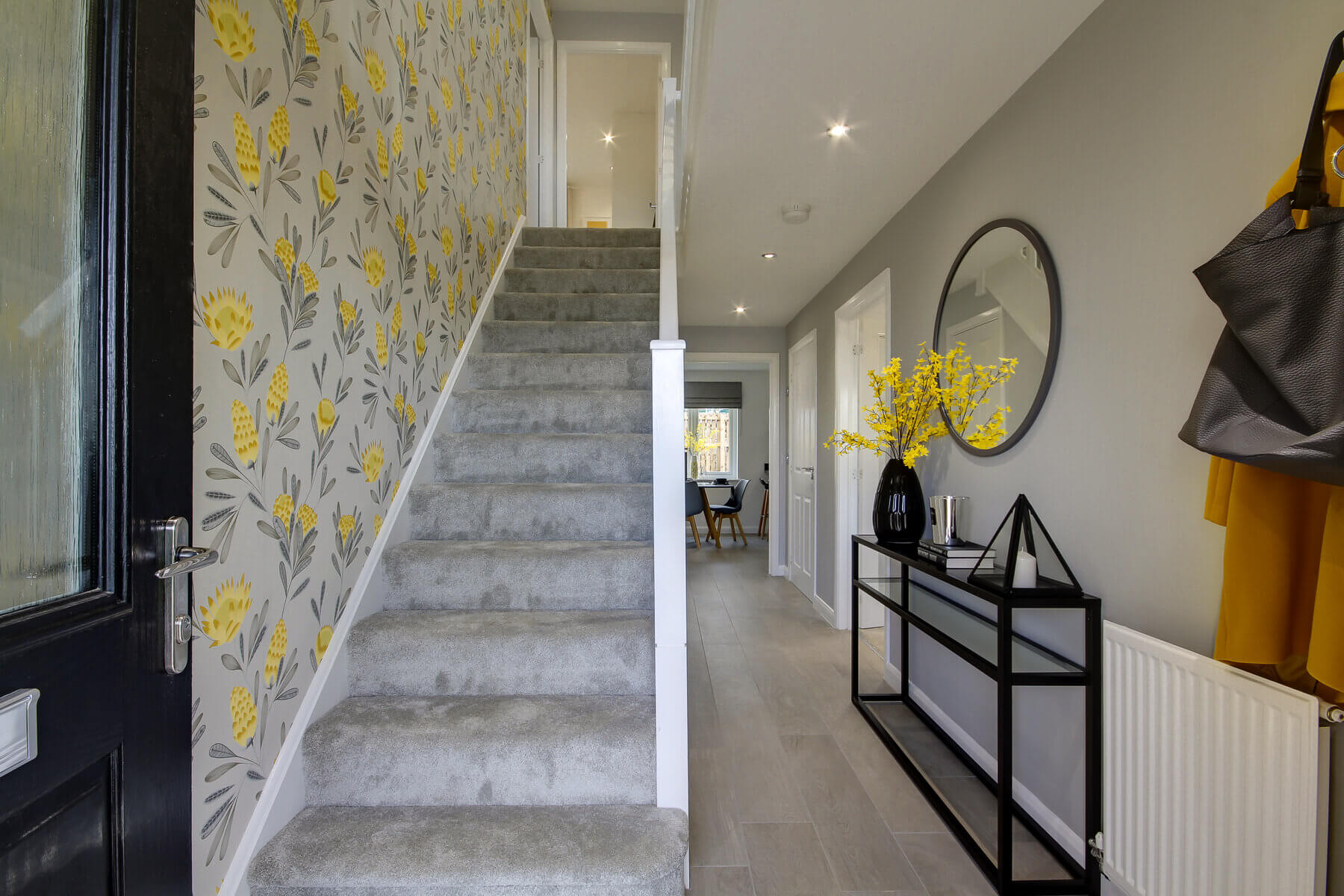 The hallway in the Lewis home