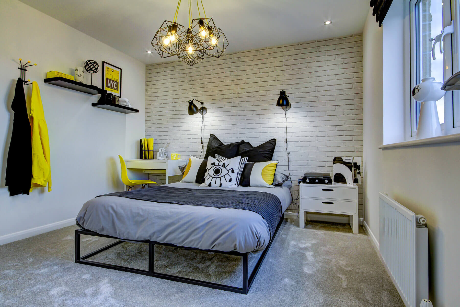 Bedroom three in the Lewis home