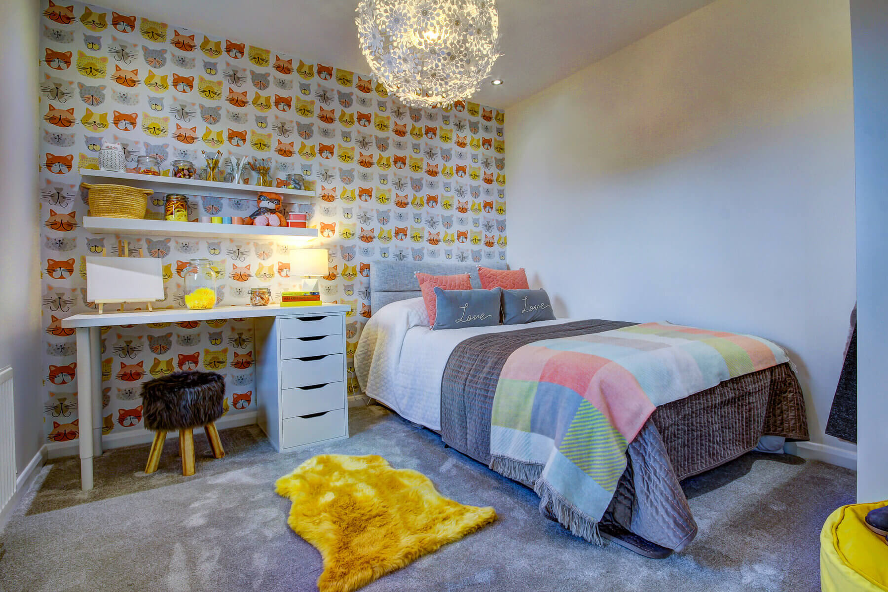 Bedroom four in the Lewis home