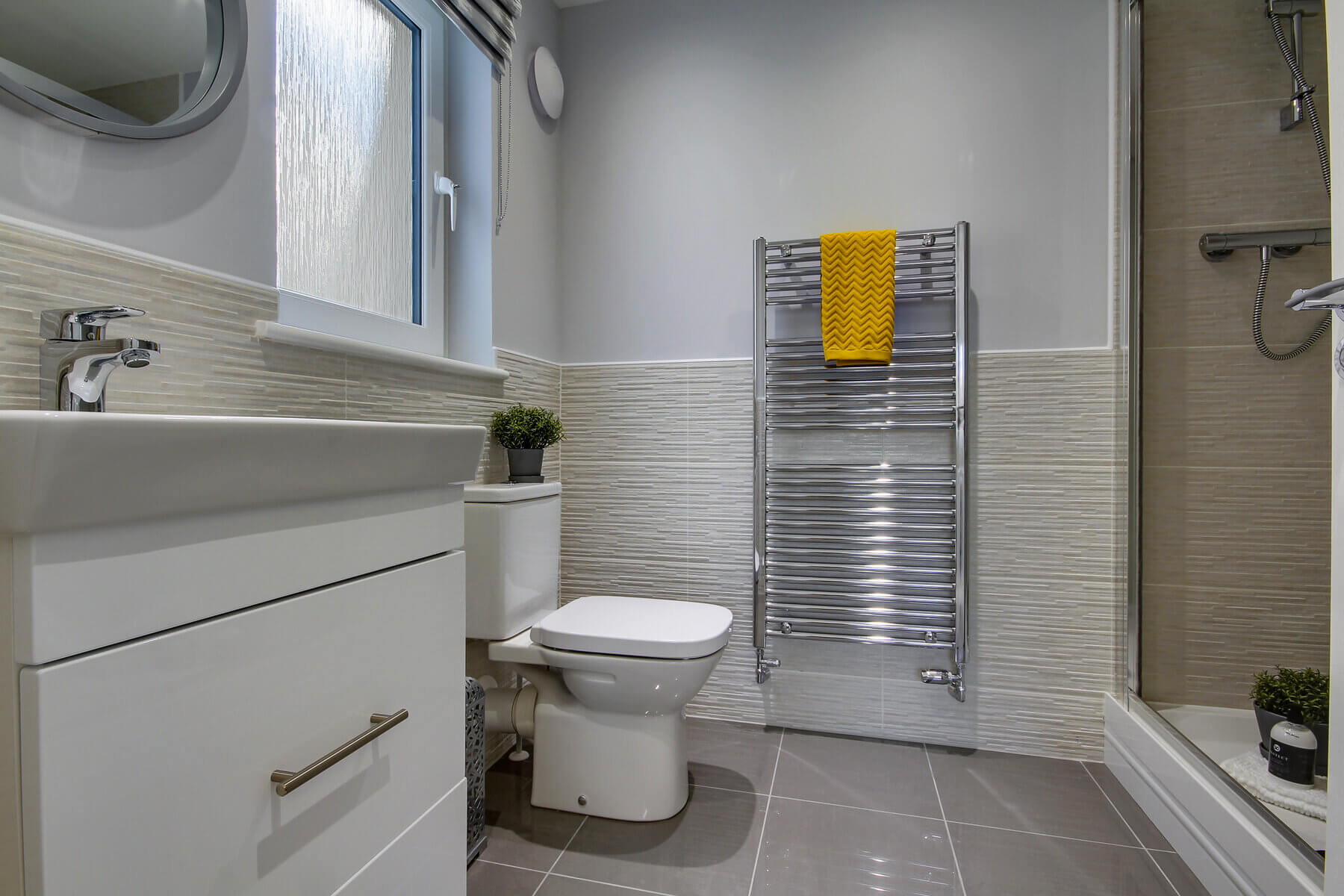 En suite in the Lewis home