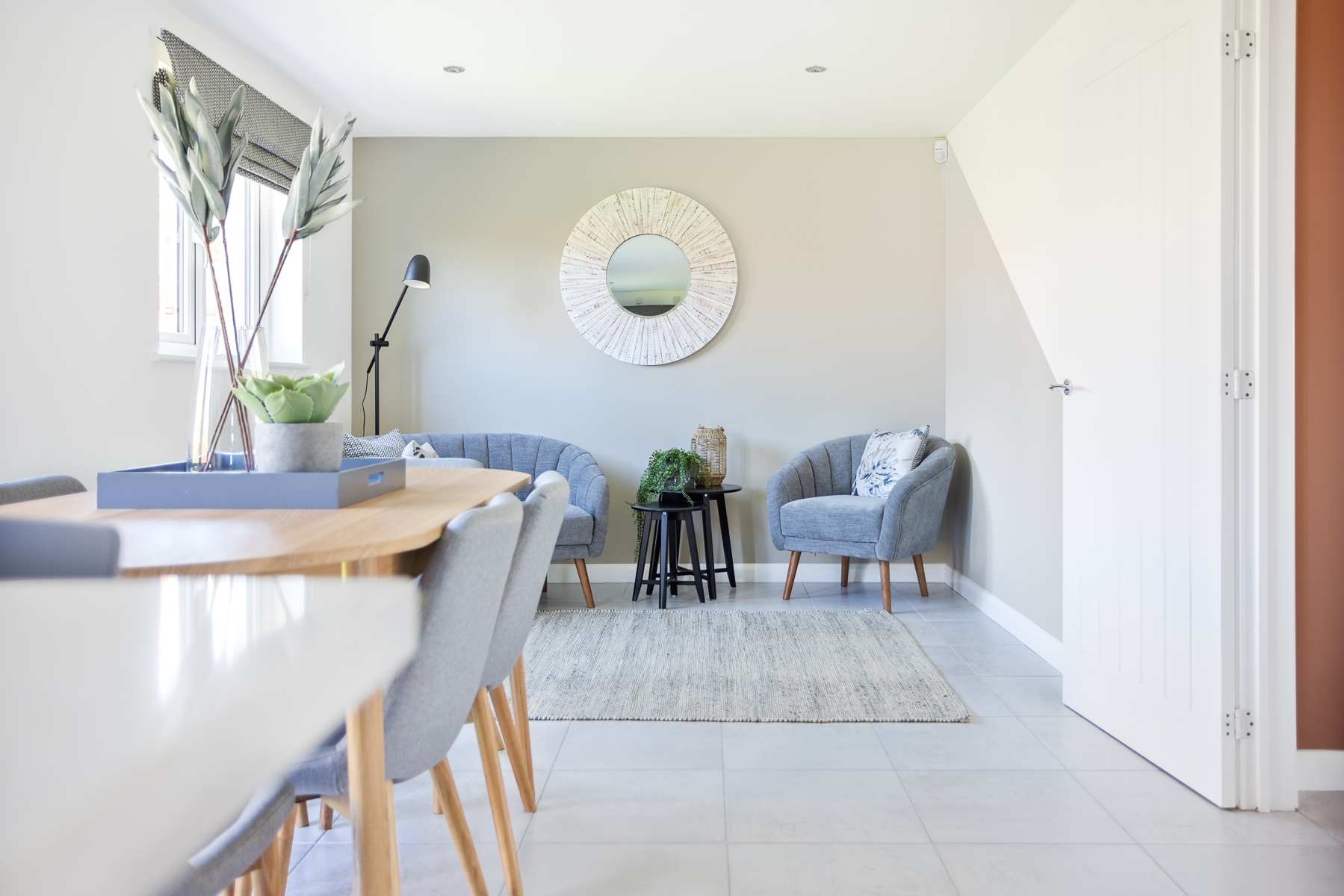 Kitchen dining family area in the Maxwell home