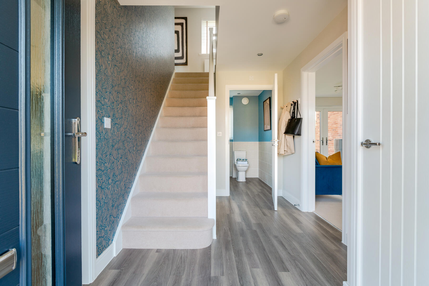 The Carrdale has a bright and welcoming hallway