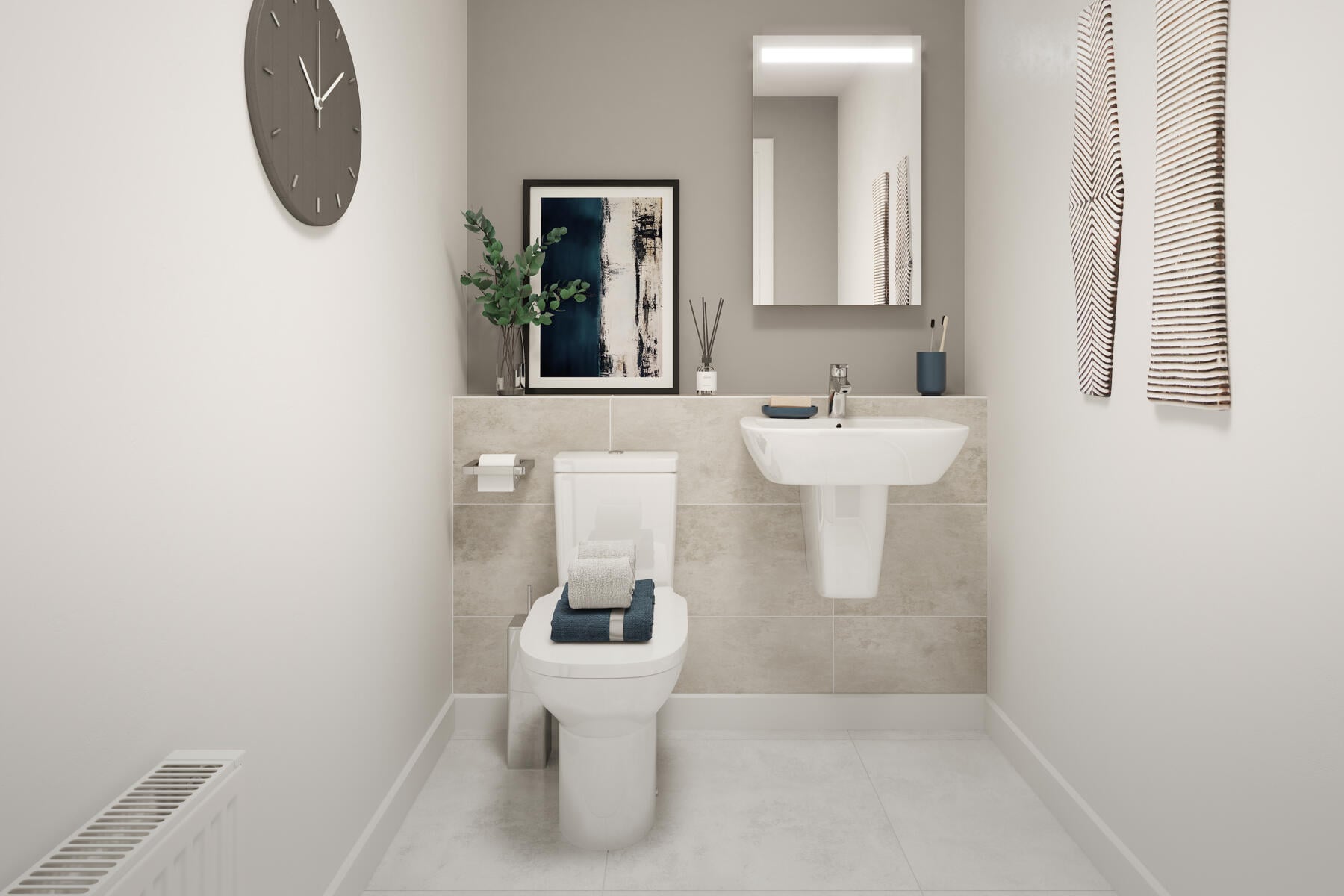 Eynsford example cloakroom