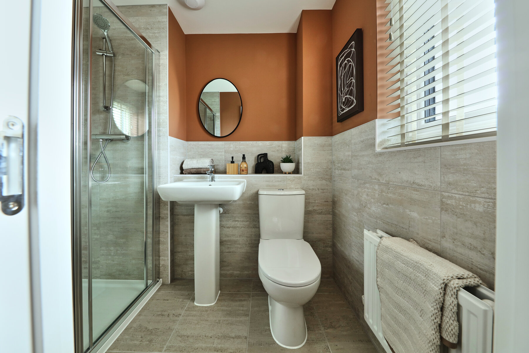 en suite shower room to bedroom 1