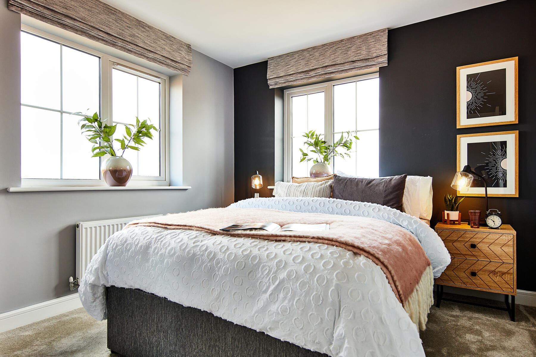 Bedroom 2 has space to add a large wardrobe