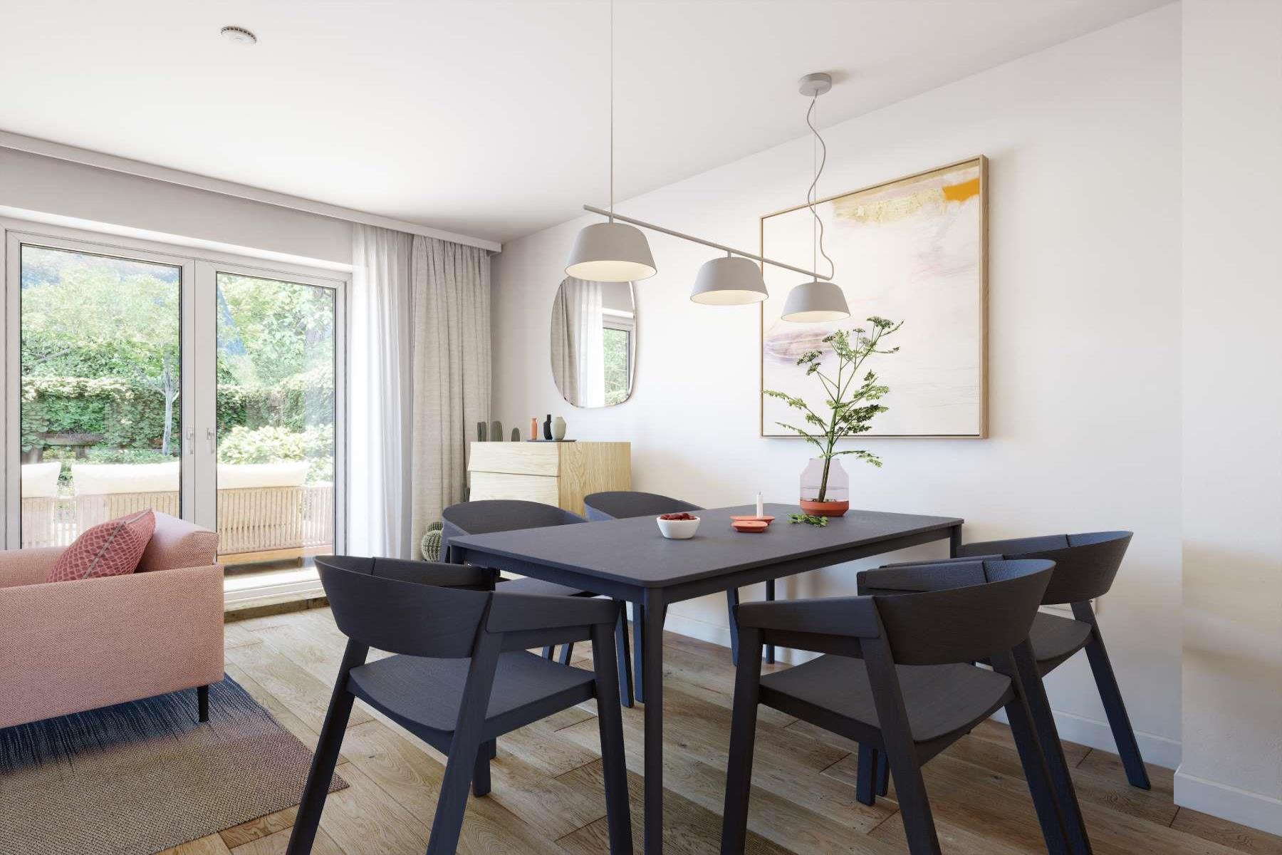 Open plan dining, great for family life