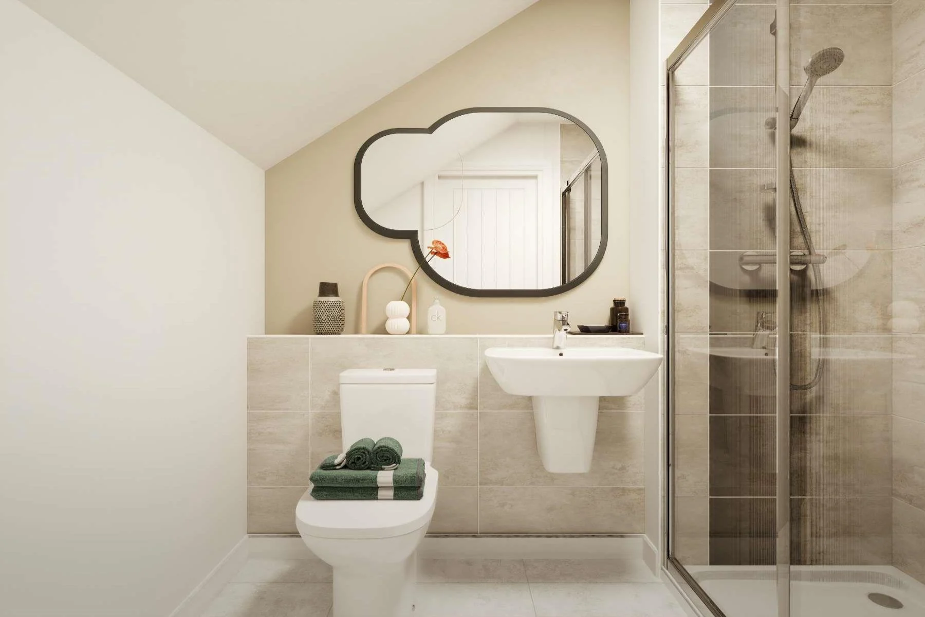 Top floor en suite with sky light window