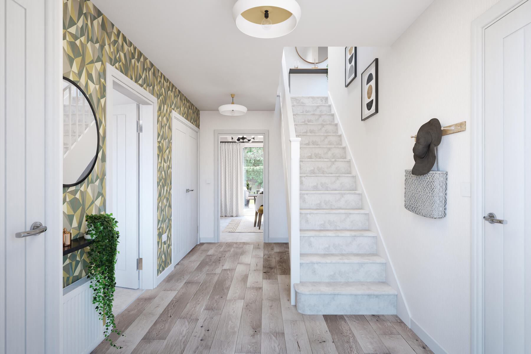 A welcoming & spacious hallway