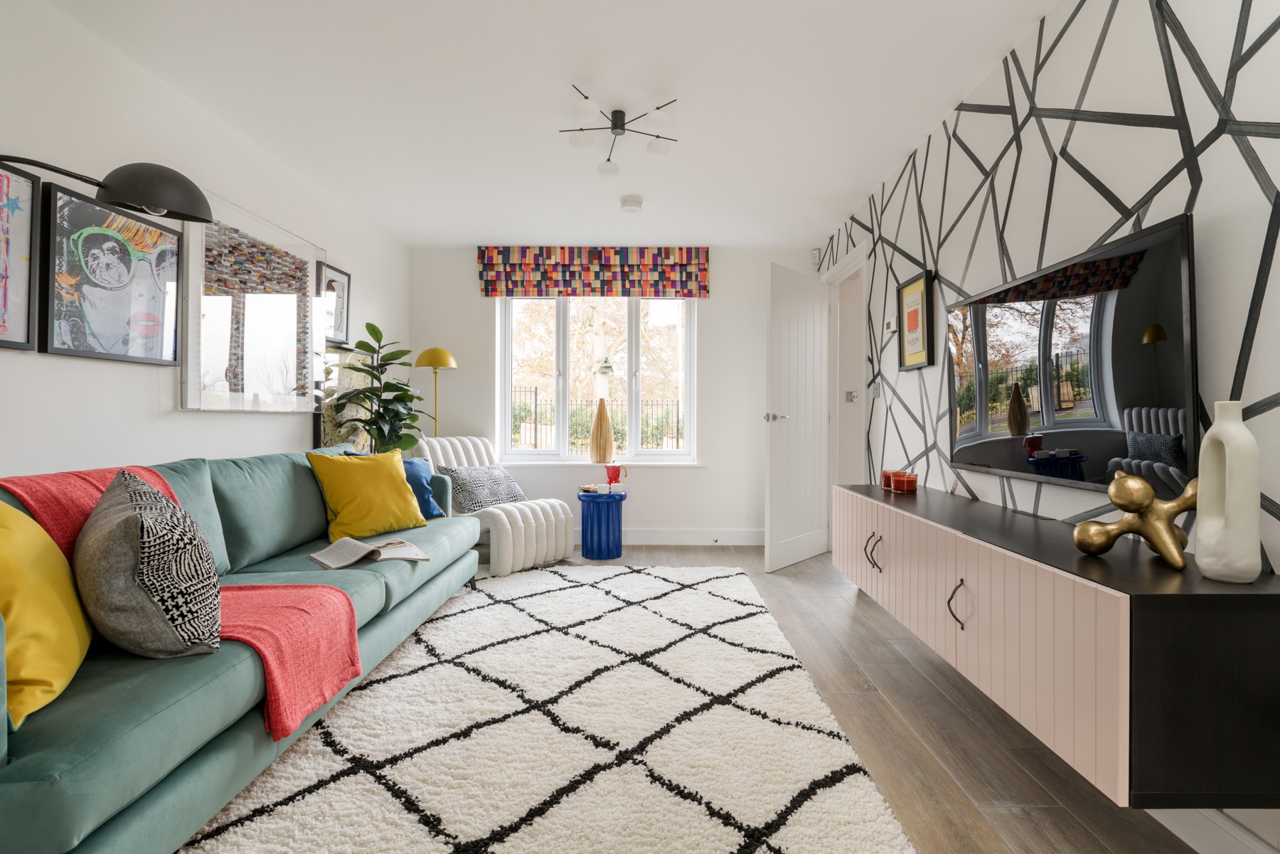 The lounge sits at the front of the property