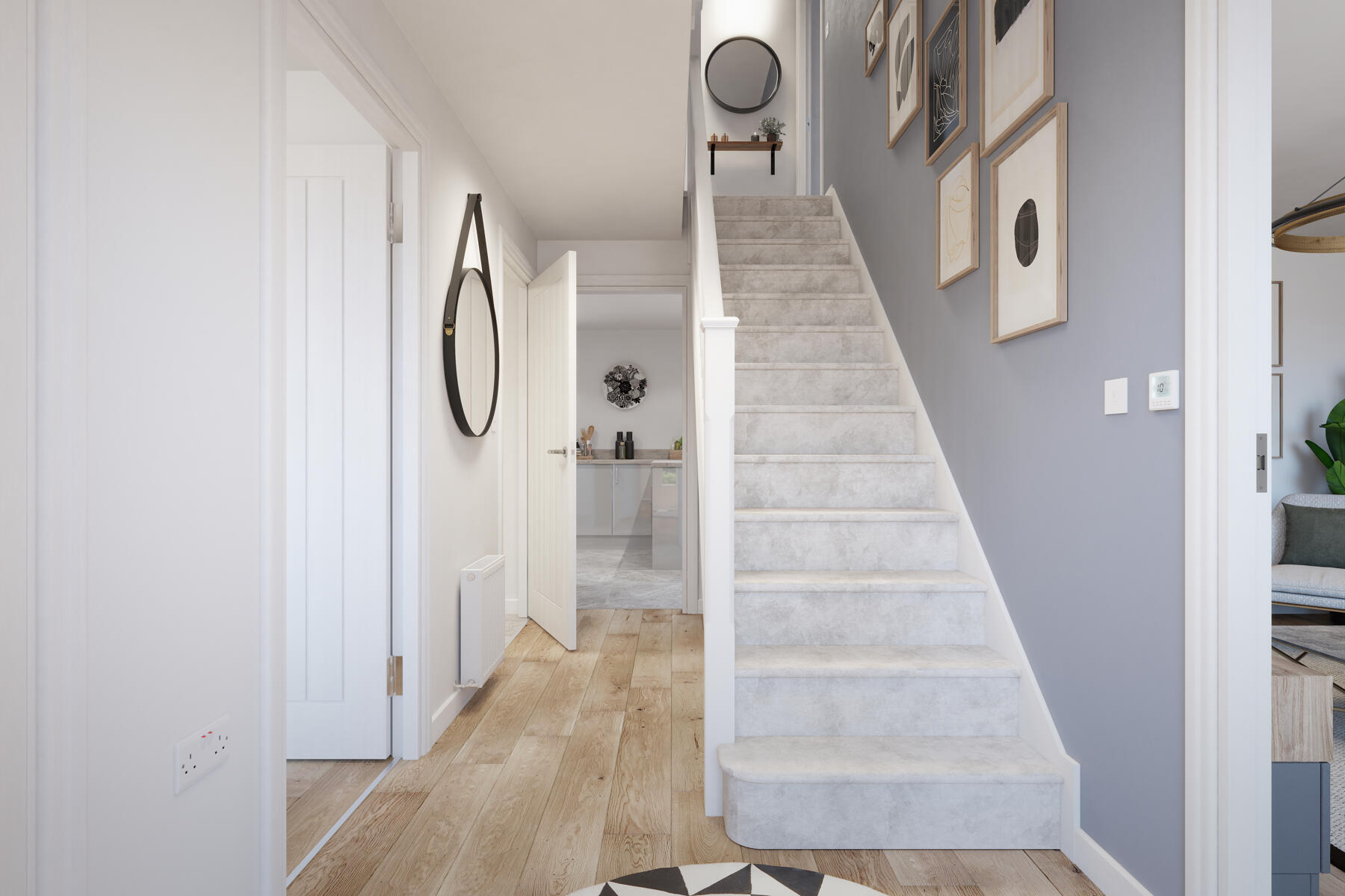 Rightford example hallway