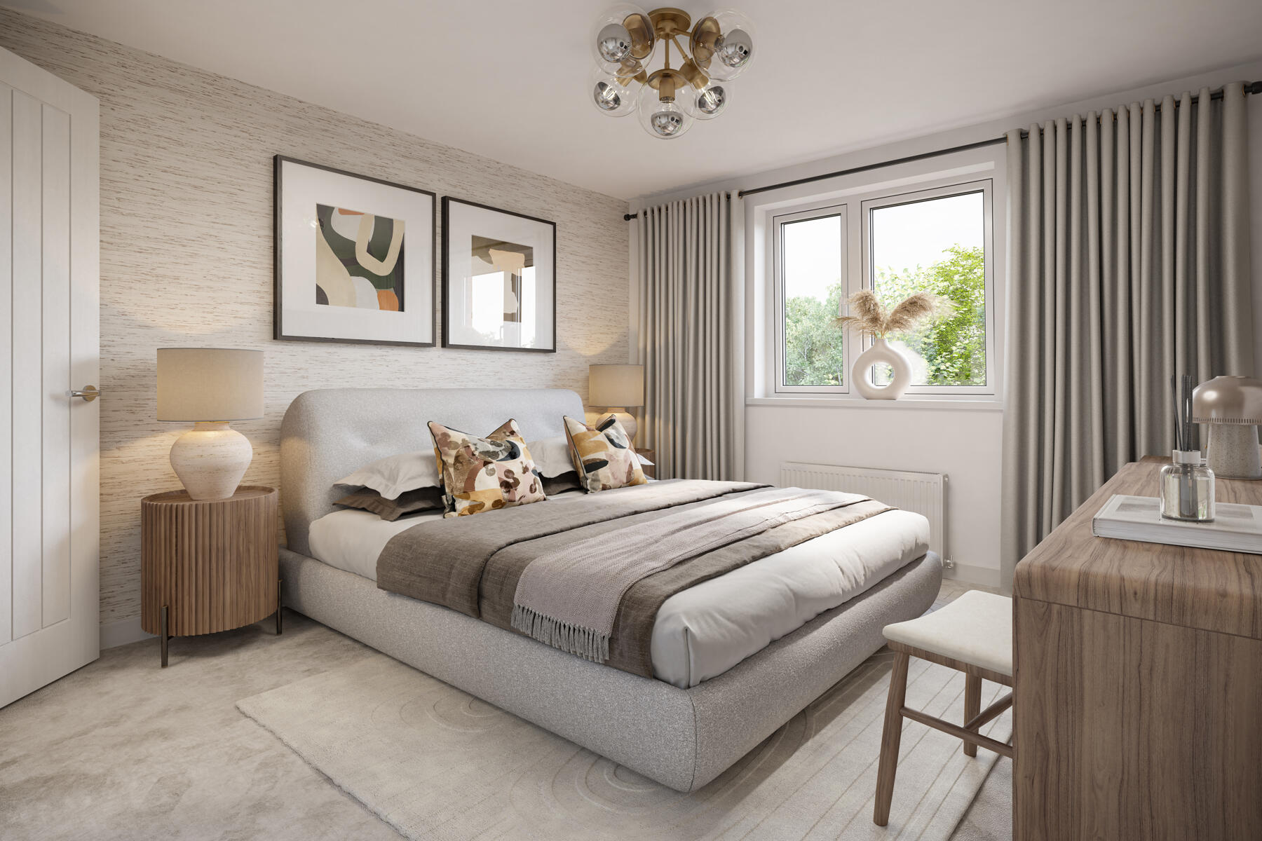 Bedroom 1 boasts an en suite shower room