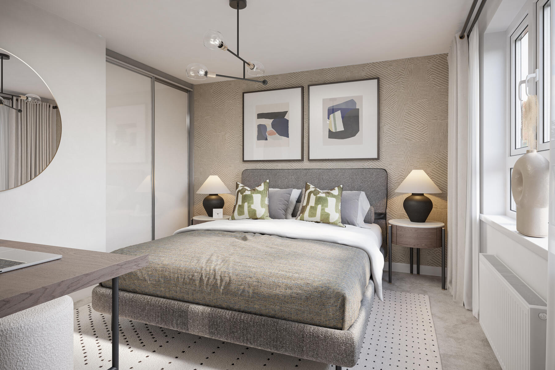 Bedroom 2 is a spacious double