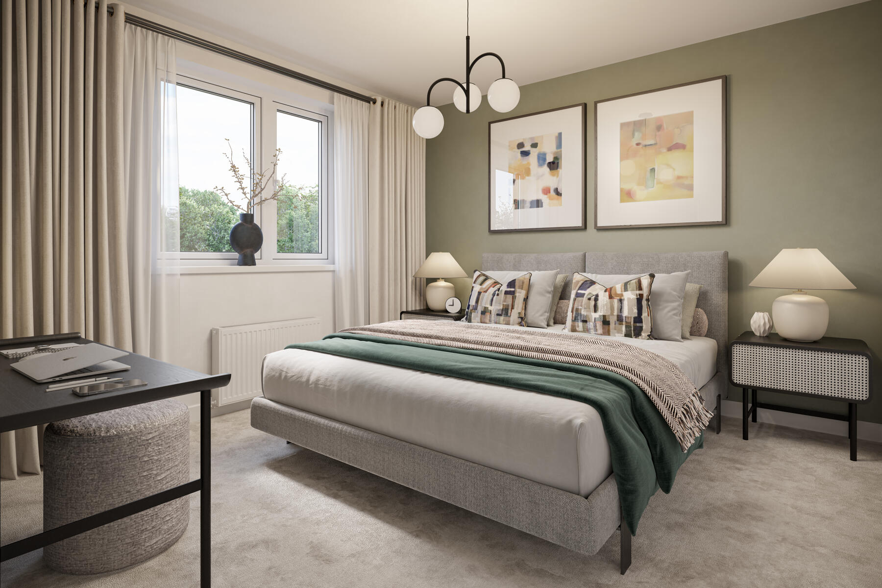 Bedroom 3 is also a double, offering an ideal guest bedroom