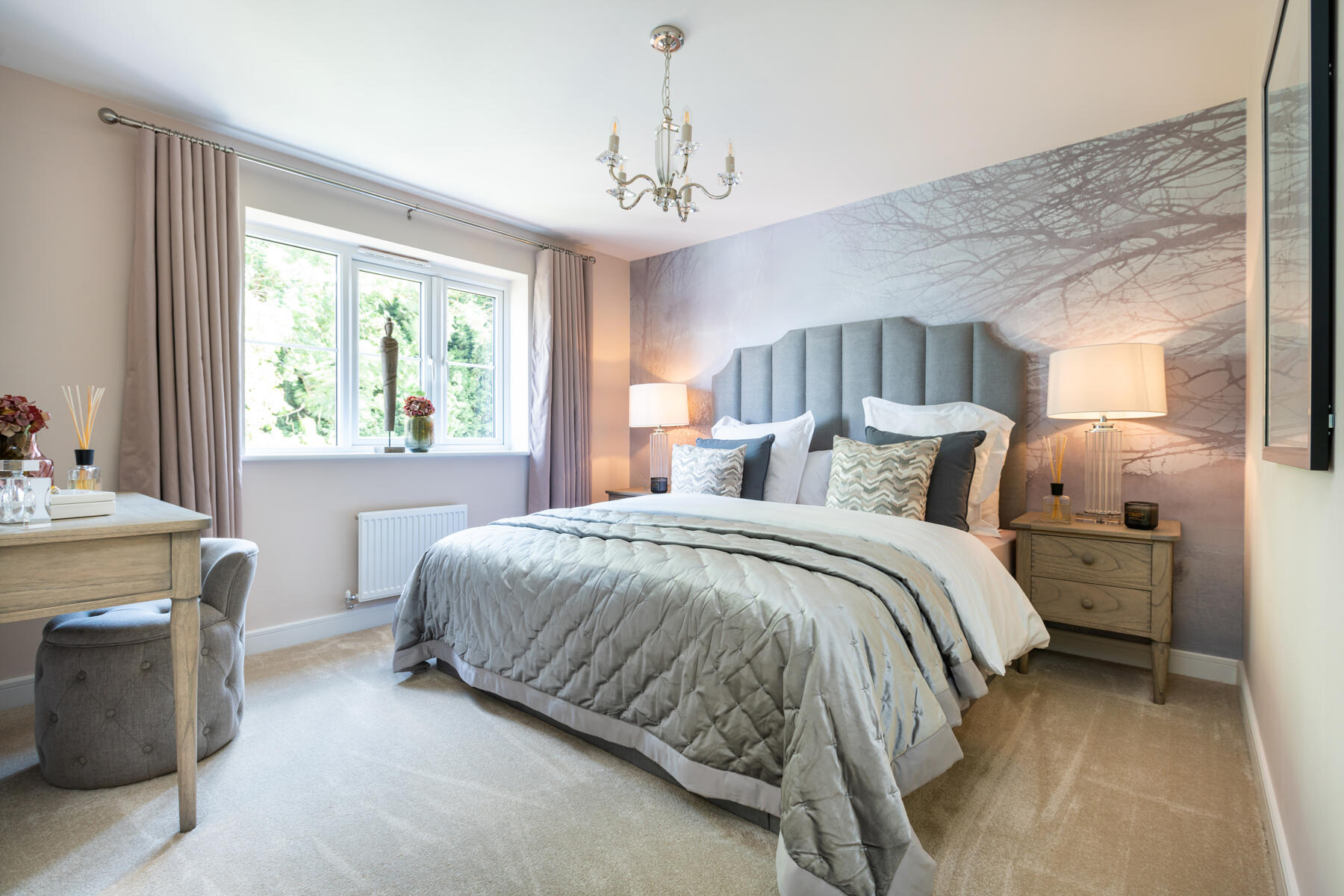 The Wayford example master bedroom