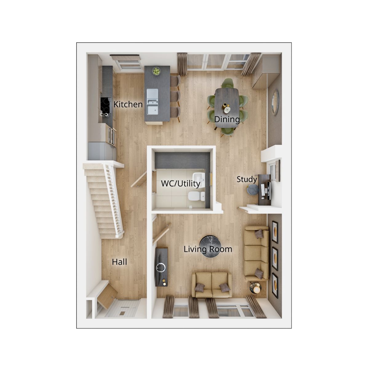 Ground Floor Layout of The Colford