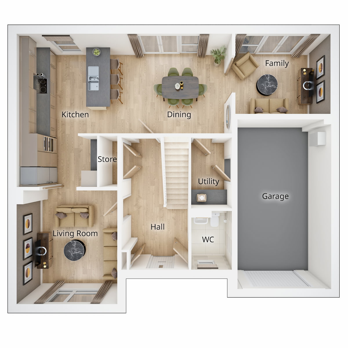 Ground Floor Layout of The Patterham
