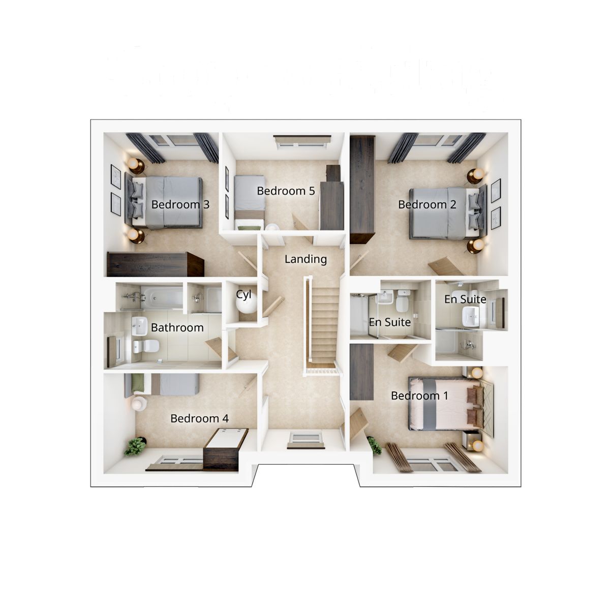First Floor Layout of The Thirlford