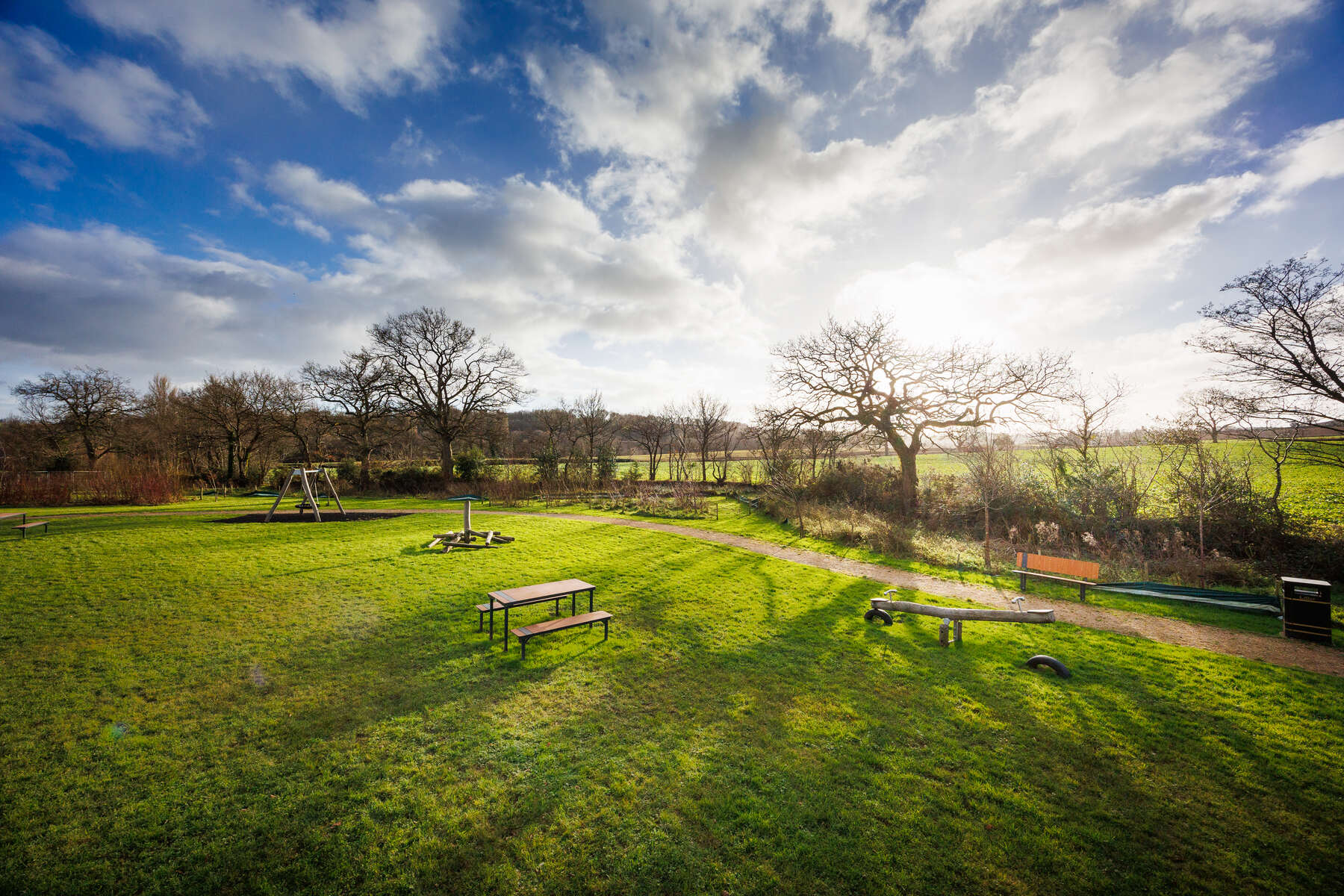 Play area at Culm Valley Park