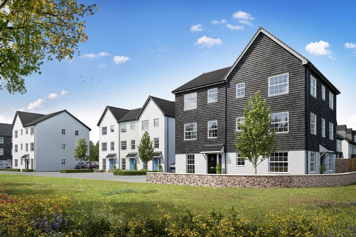 Artist's impression of a Street Scene at Greenwood Park