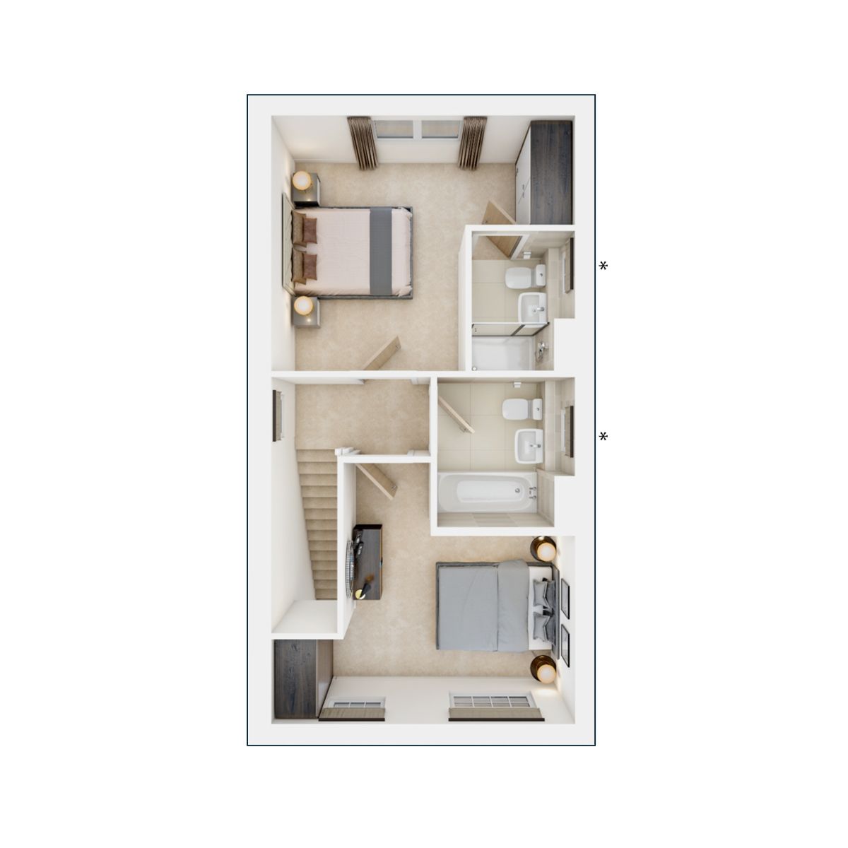Altbury second floor floorplan
